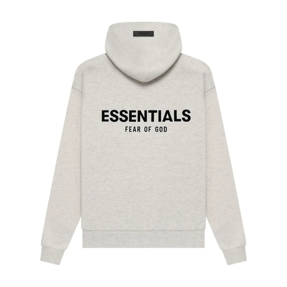 Fear of God Essentials Hoodie Grey Light Oatmeal Size XS